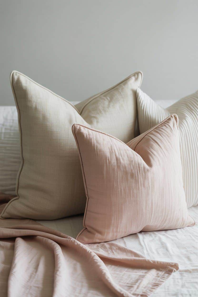 Comfort pillows styled for relaxed and inviting interiors