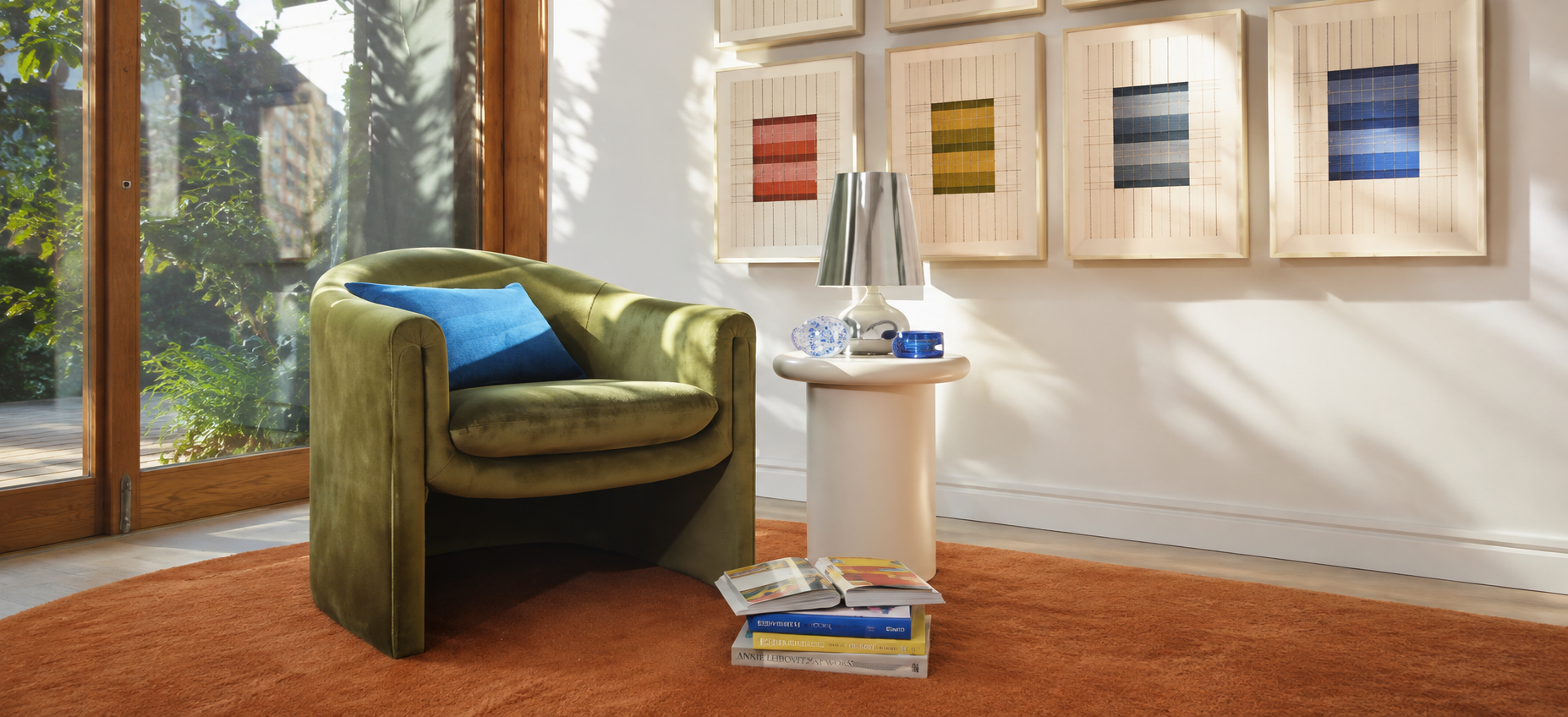 Layered cushions and throws creating an inviting everyday interior