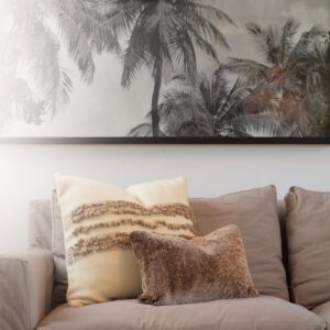 Bubble Textured Merino Wool Boho Pillow