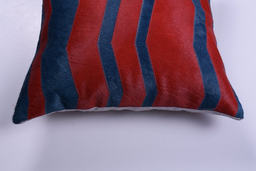 Hide Herringbone Accent Pillow - Image 6