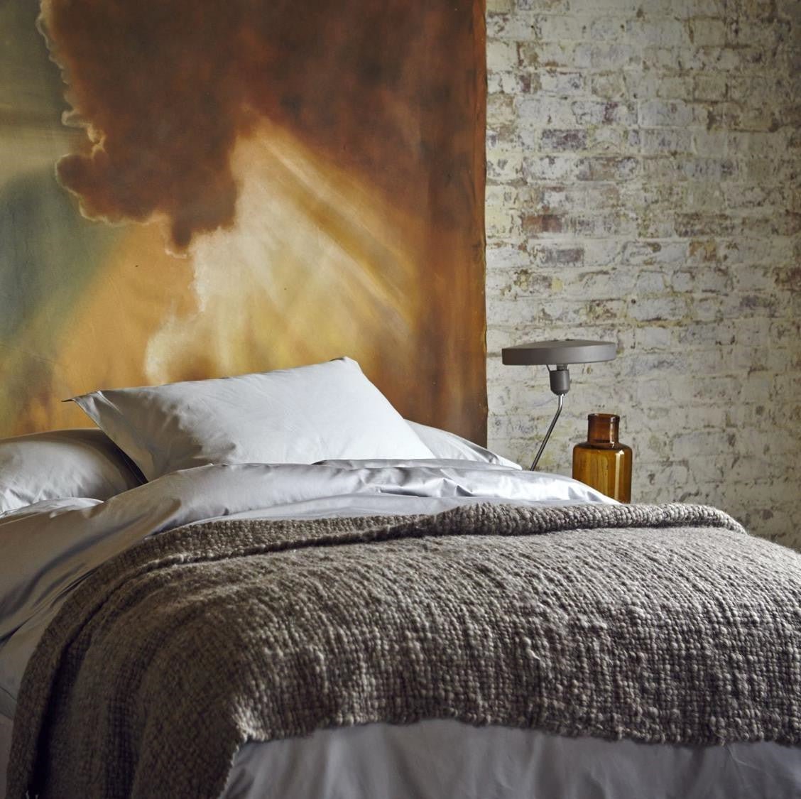 Chunky Wool Flame Knit Blanket - Image 11
