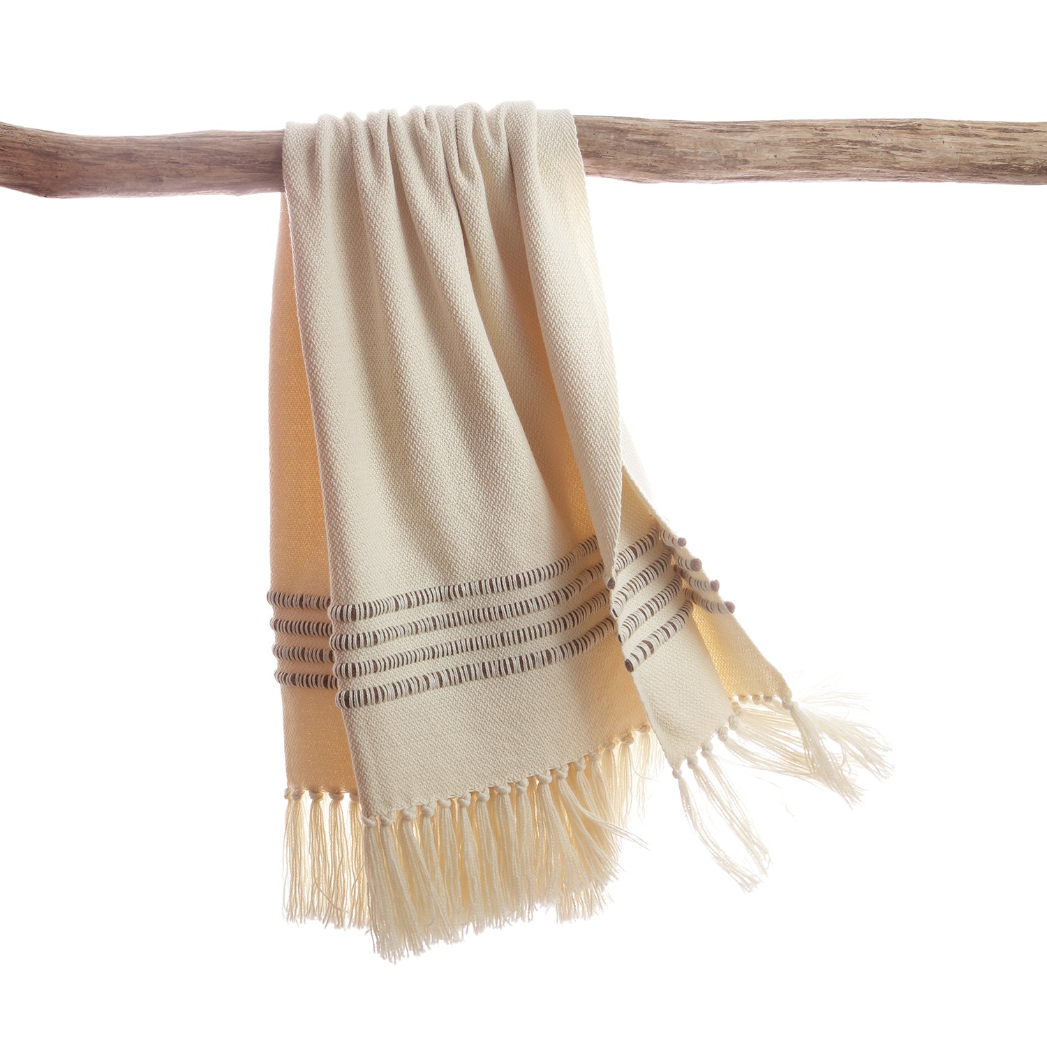 Striped Wool Decorative Throw Blanket - Image 2