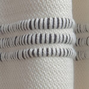 Black & White Mixed Stripe Throw Blanket