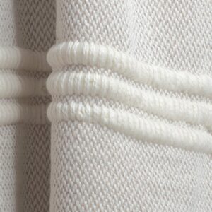 Ivory & Beige Striped Throw Blanket