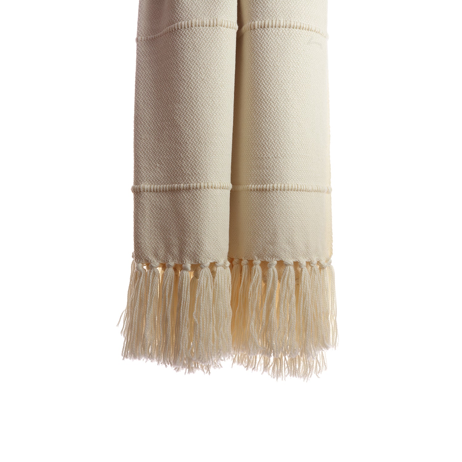 Fringed Stripe Designer Throw Blanket