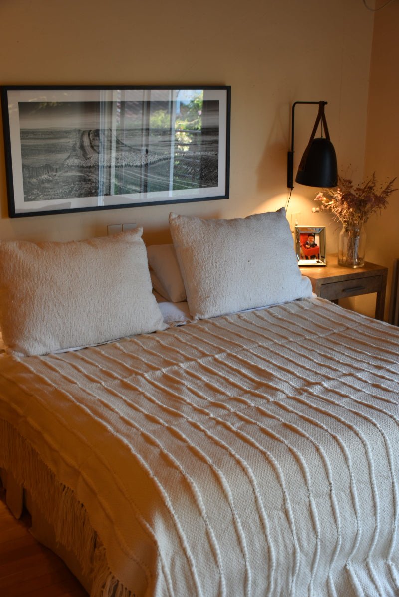 Natural Multicolor Striped Throw Blanket - Image 5