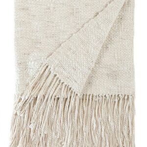 Rustic Organic Cotton Throw Blanket