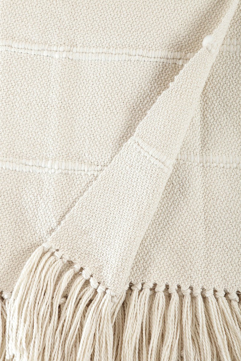 Fringed Stripe Designer Throw Blanket - Image 3