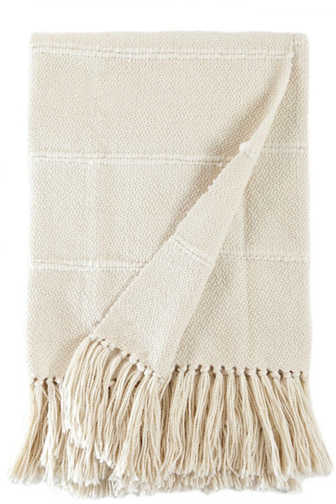 Fringed Stripe Designer Throw Blanket - Image 2
